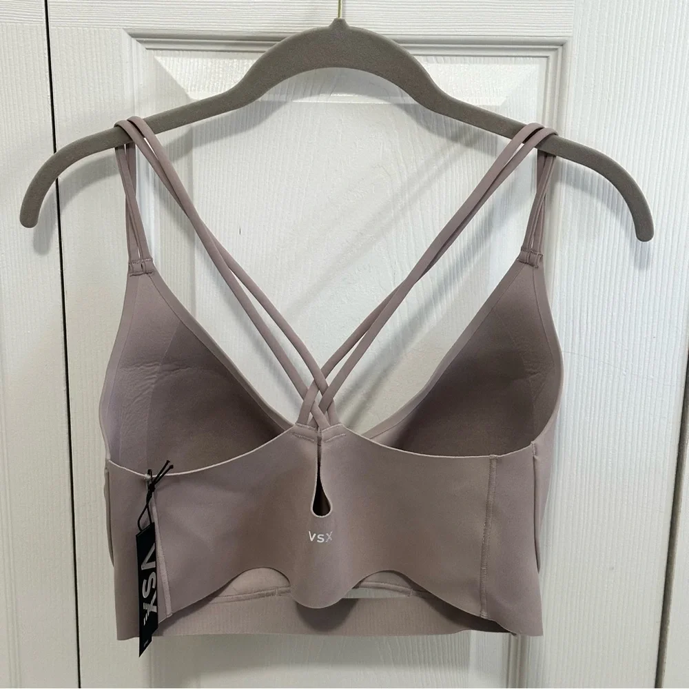 Victoria Secret VSX Elevate‎ Stretch-Comfort Strappy-Back Sports Bra Large DD/G